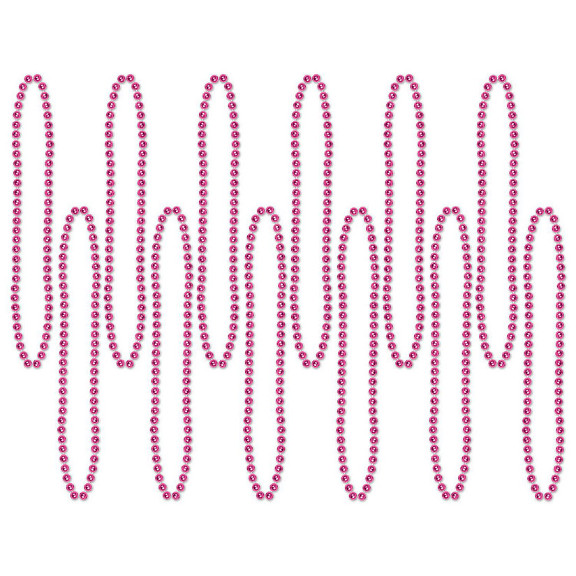 Beistle - Bulk Party Beads - Small Round - Pink - 720 Pack Image