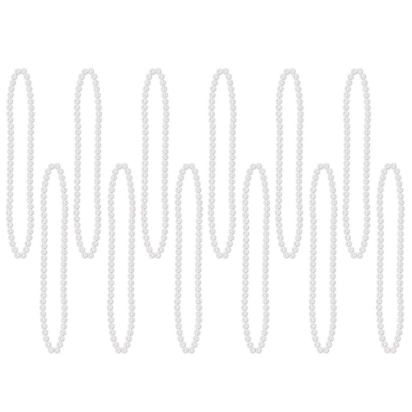 Beistle - Bulk Party Beads - Small Round - White - 720 Pack Image