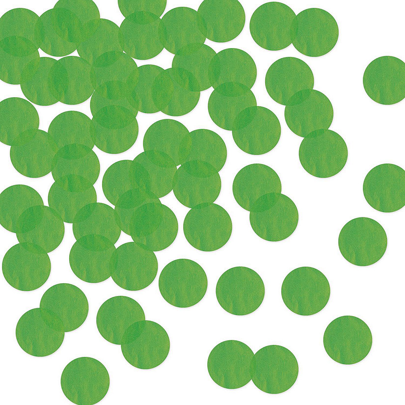 Beistle - Bulk Tissue Confetti - Green - 12 Pack 8.8 oz each Image