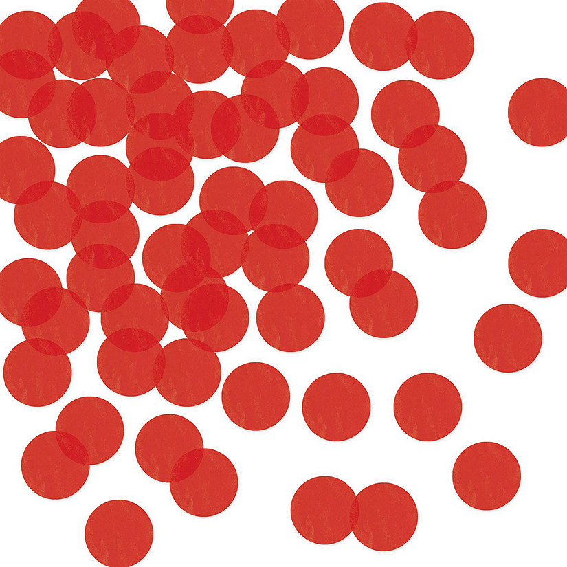 Beistle - Bulk Tissue Confetti - Red - 12 Pack 8.8 oz each Image