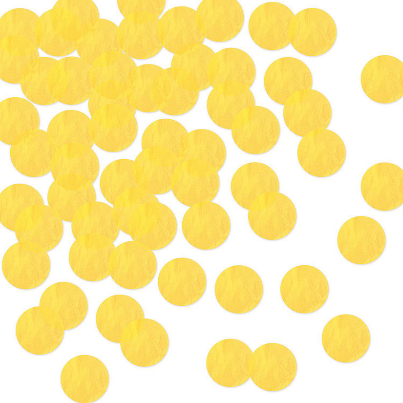Beistle - Bulk Tissue Confetti - Yellow - 12 Pack 8.8 oz each Image