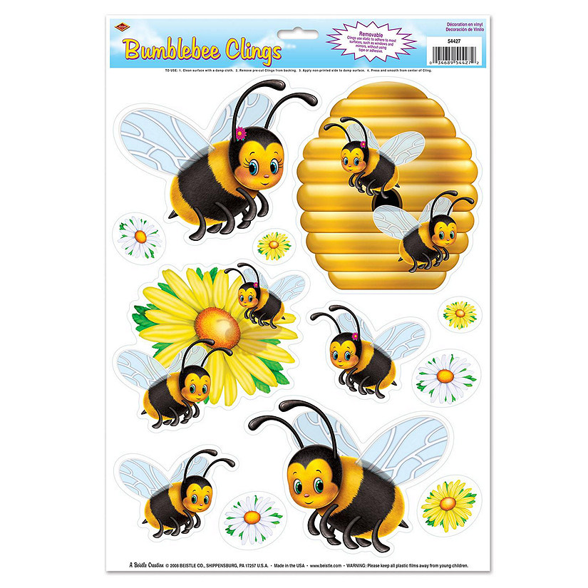 Beistle - Bumblebee Clings - 12 Pack Image