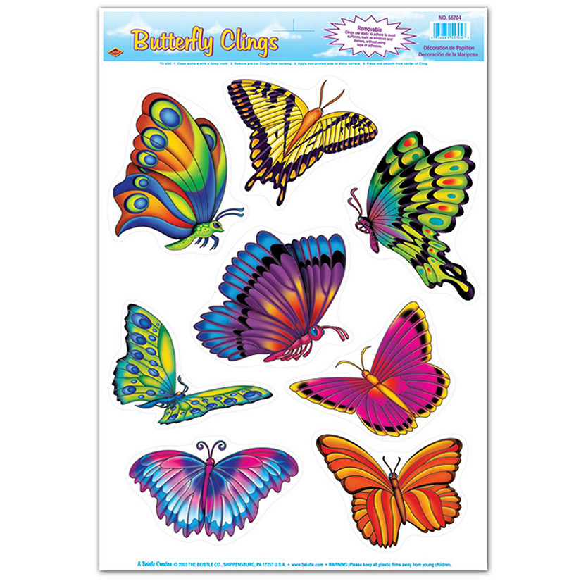 Beistle - Butterfly Clings - 12 Pack Image