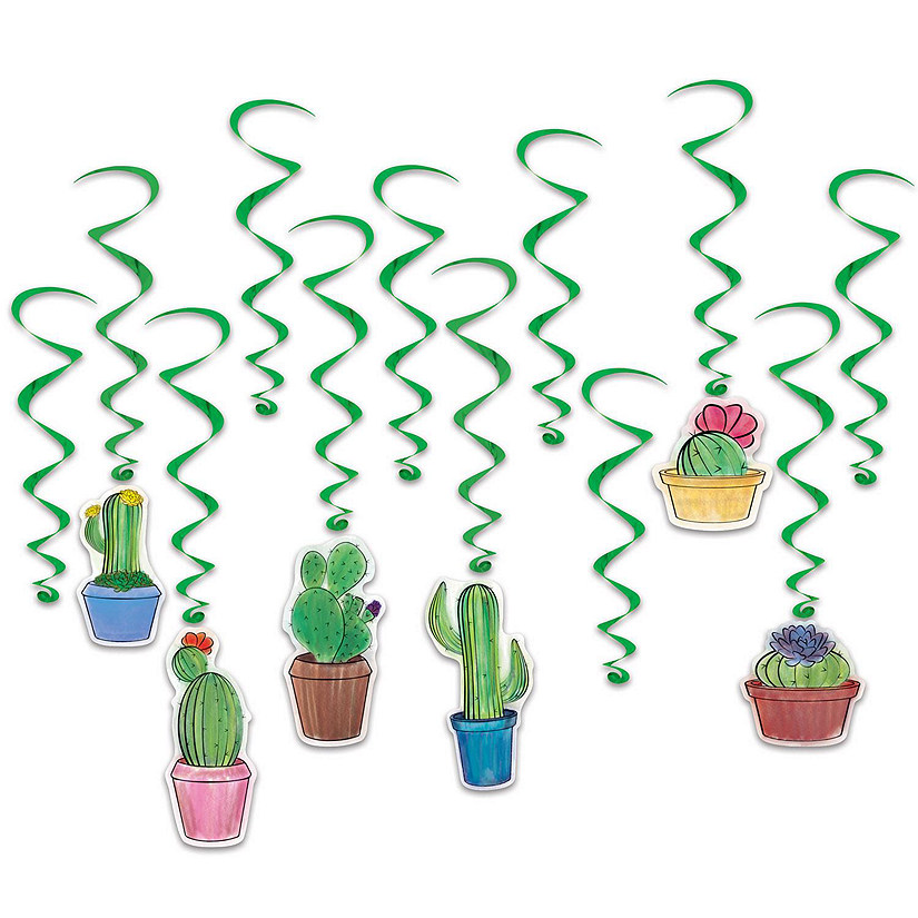 Beistle - Cactus Whirls - 6 Pack Image