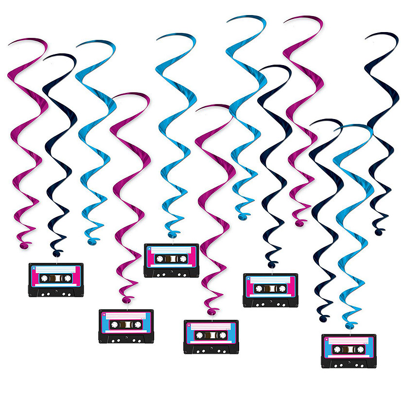 Beistle - Cassette Tape Whirls - 6 Pack Image