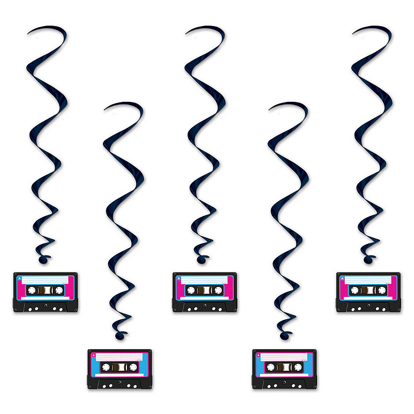 Beistle - Cassette Tape Whirls - 6 Pack Image