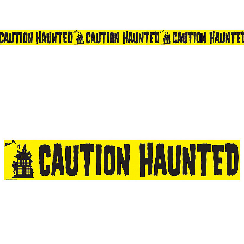 Beistle - Caution Haunted Party Tape - 12 Pack Image