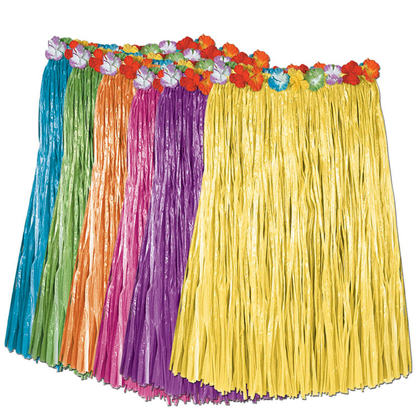 Beistle - Child Artificial Grass Hula Skirts - 12 Pack Image