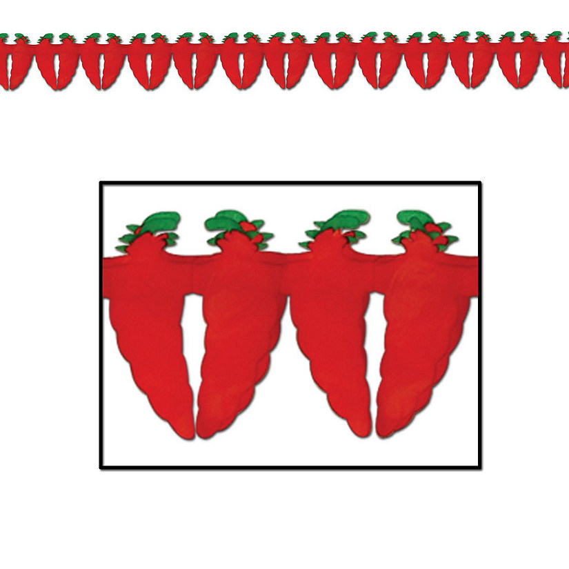Beistle - Chili Pepper Garland - 12 Pack Image