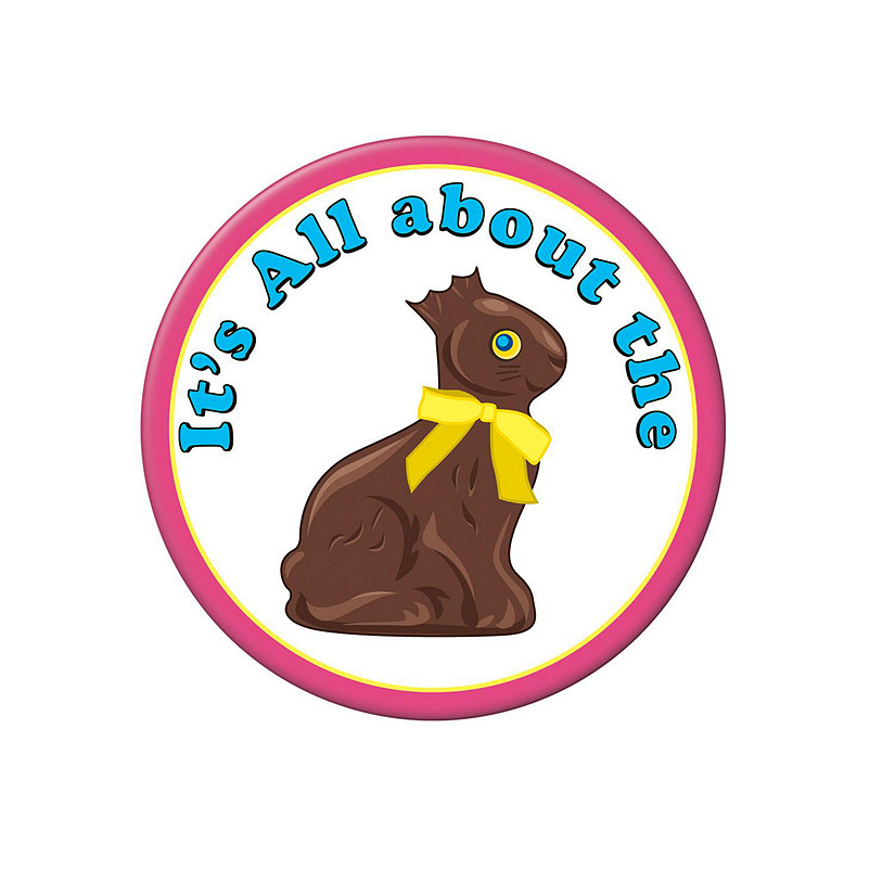 Beistle - Chocolate Bunny Button - 12 Pack Image