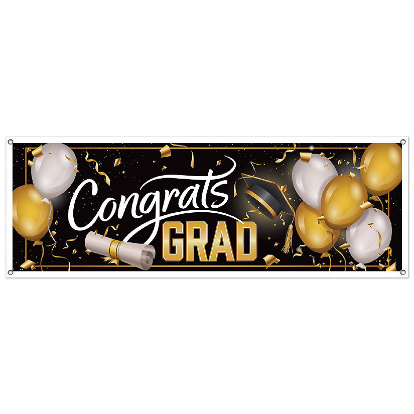 Beistle Mardi Gras Banner – Bulk Party - View #3