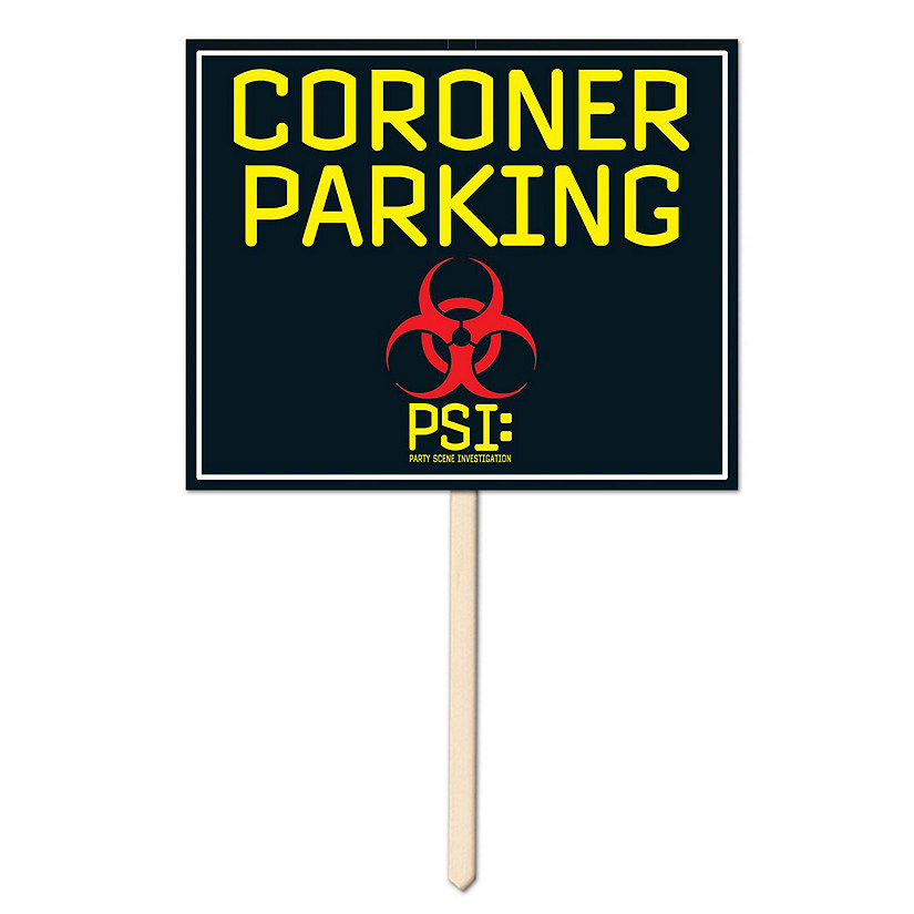 Beistle - Coroner Parking Yard Sign - 6 Pack Image
