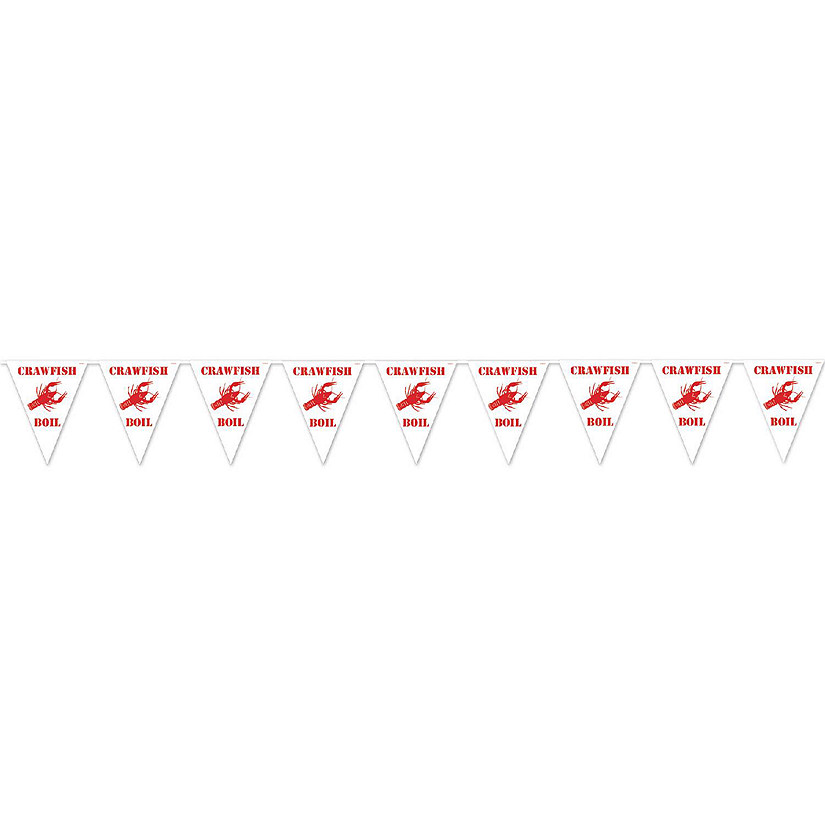Beistle - Crawfish Boil Pennant Banner - 12 Pack Image