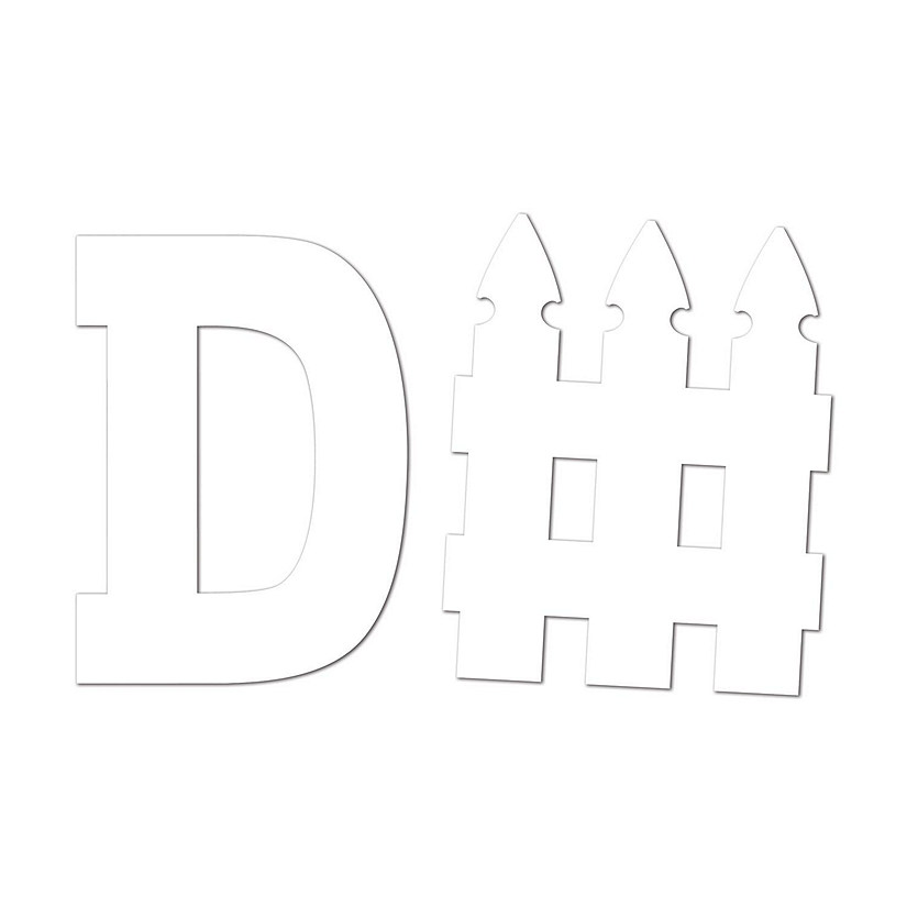 Beistle - D-Fence Cutout Set - 12 Pack Image