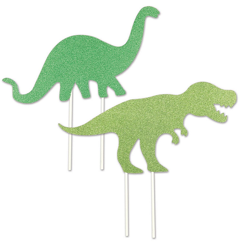 Beistle - Dinosaur Cake Toppers - 12 Pack Image