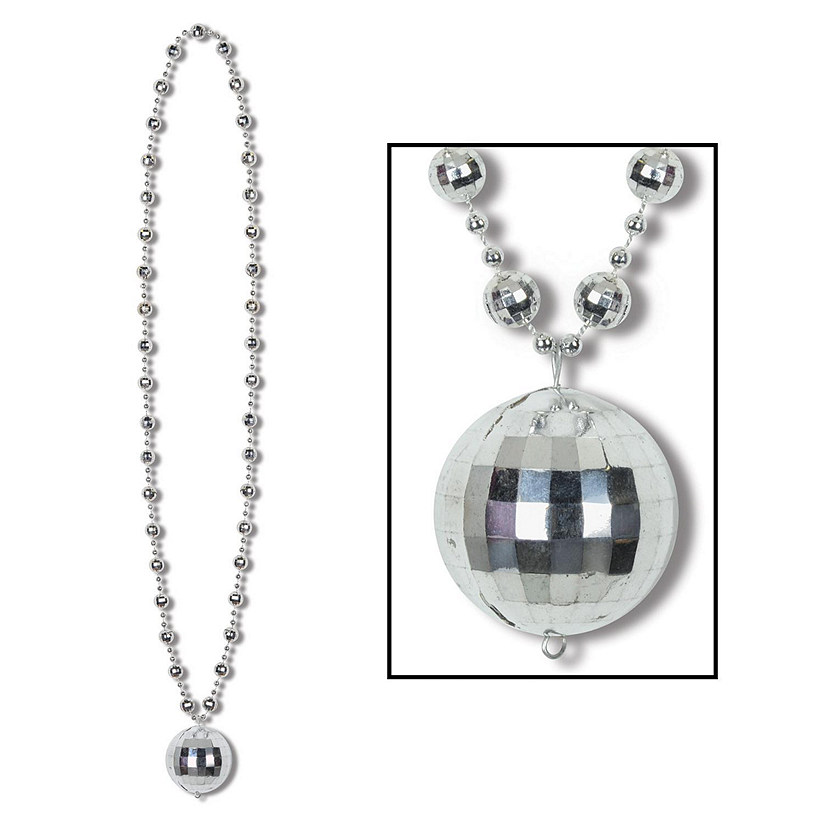 Beistle - Disco Ball Beads w/Disco Ball Medallion - 12 Pack Image