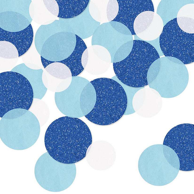 Beistle Dot Deluxe Sparkle Confetti Blue 12 Pack Oriental Trading