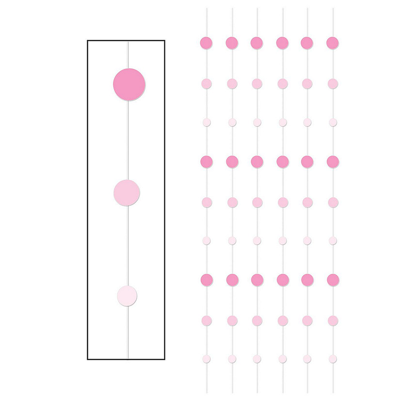 Beistle - Dot Stringers - Pink - 12 Pack Image