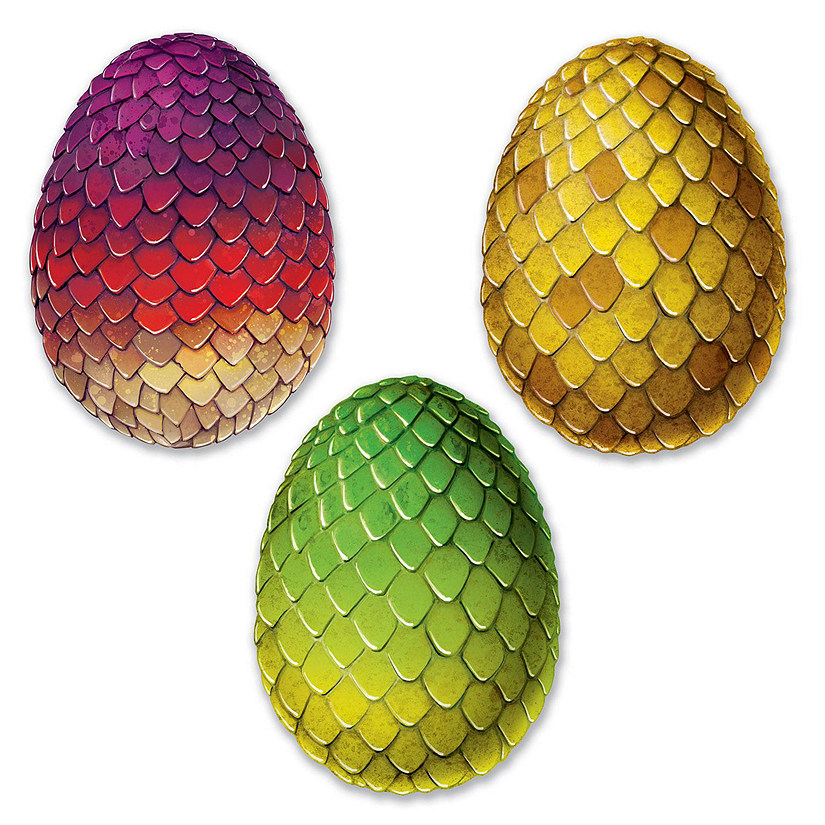 Beistle - Dragon Egg Cutouts - 12 Pack Image
