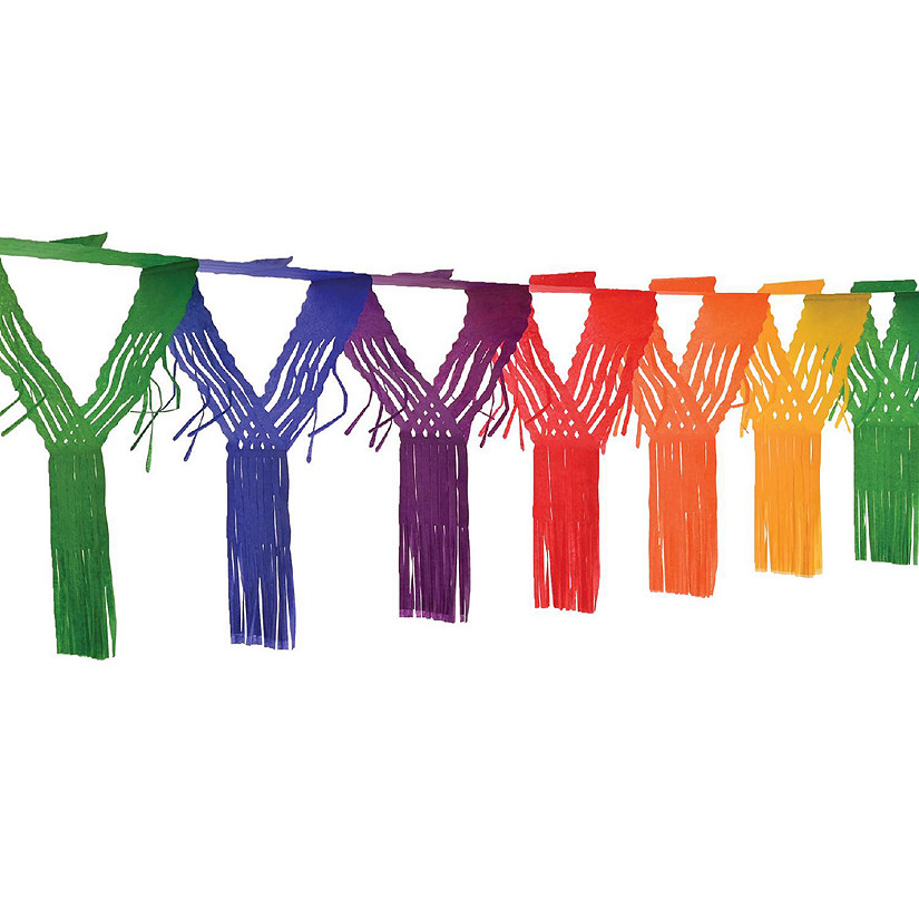 Beistle - Drop Fringe Garland - Multicolor - 12 Pack Image