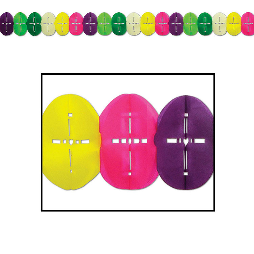 Beistle - Easter Egg Garland - 12 Pack Image