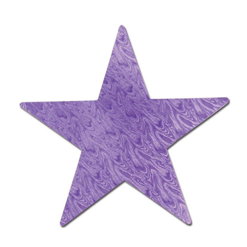 Beistle - Embossed Foil Star Cutout - Purple - 72 Pack Image