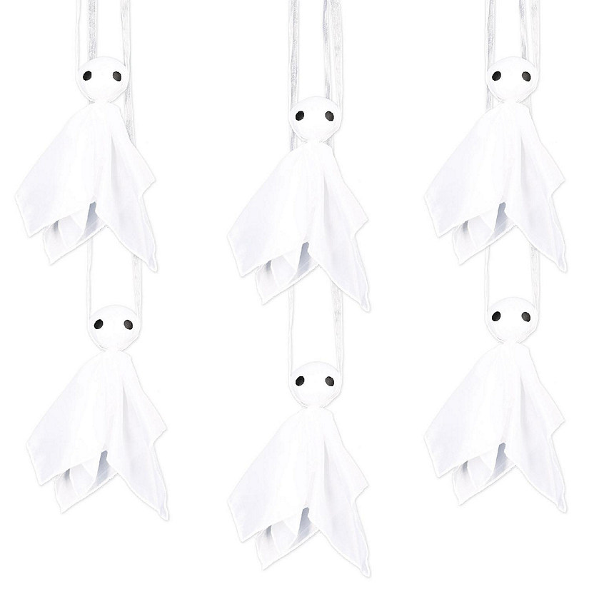 Beistle - Fabric Hanging Ghosts - 12 Pack Image