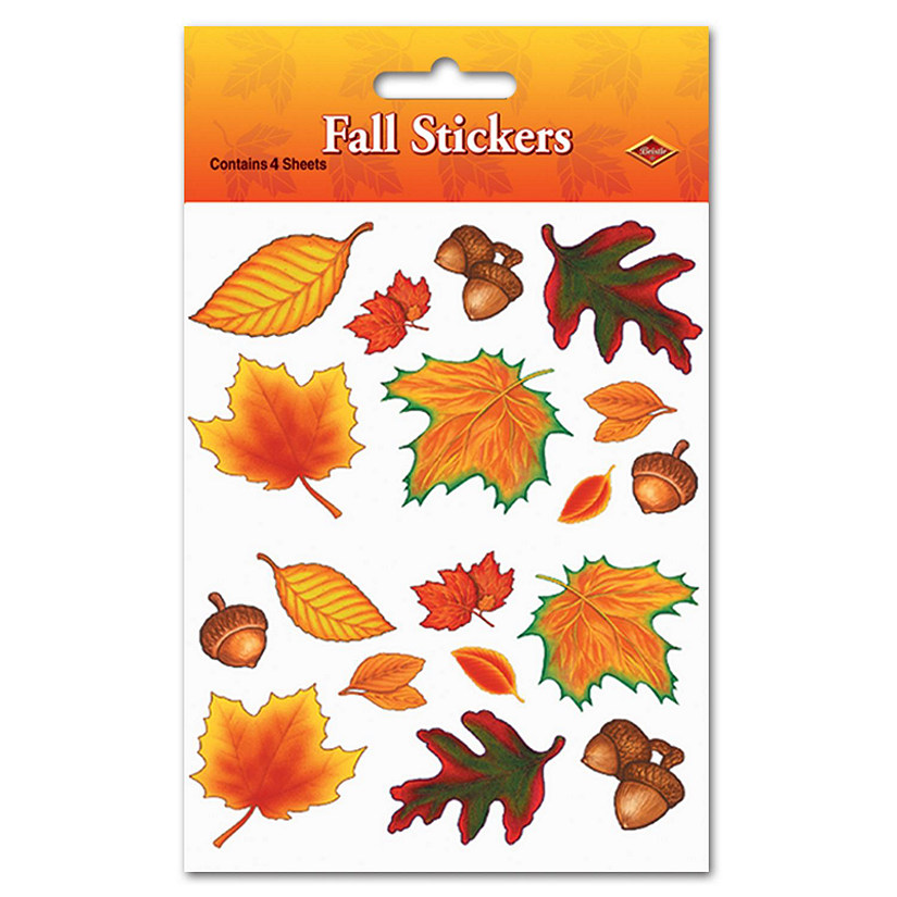 Beistle - Fall Leaf Stickers - 12 Pack Image