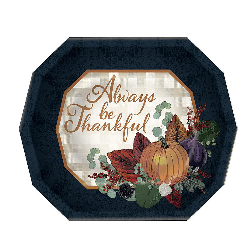 Beistle - Fall Thanksgiving Dinner Plates - 12 Pack Image