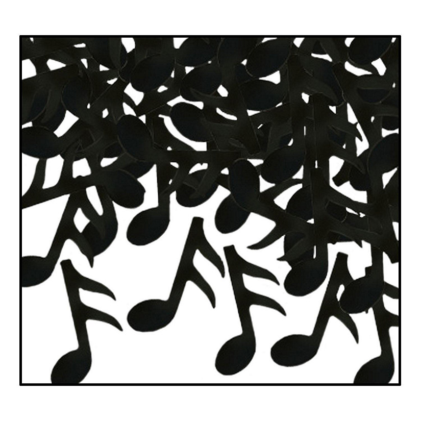 Beistle - Fanci-Fetti Musical Notes - Black - 12 Pack Image