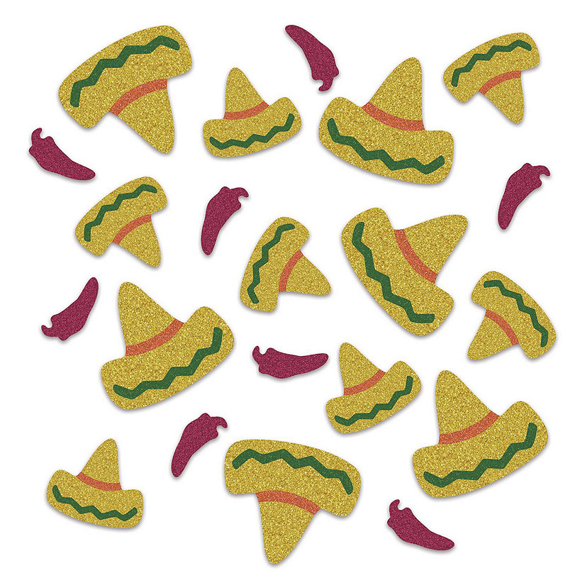 Beistle - Fiesta Deluxe Sparkle Confetti - 12 Pack Image