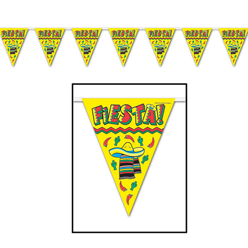 Beistle - Fiesta! Pennant Banner - 12 Pack Image