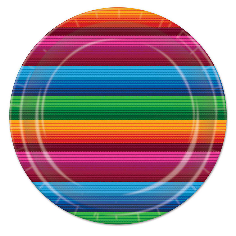 Beistle - Fiesta Plates - 9" - 12 Pack Image