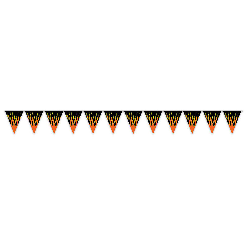 Beistle - Flame Pennant Banner - 12 Pack Image