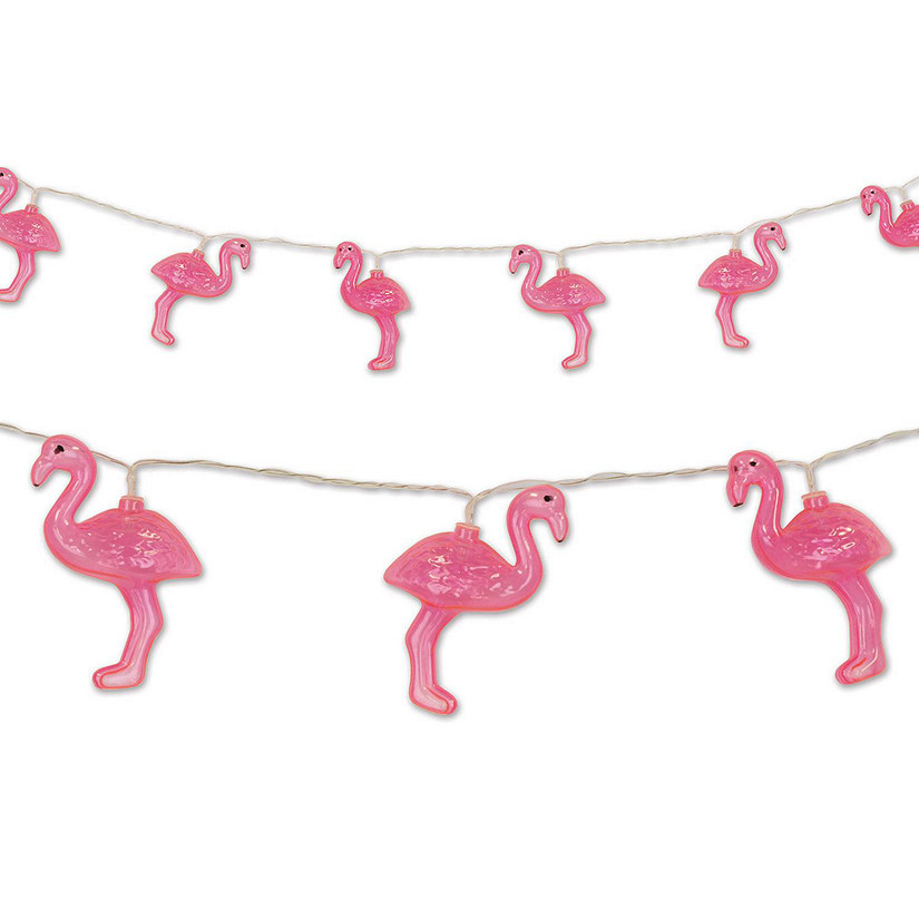 Beistle - Flamingo String Lights - 12 Pack Image