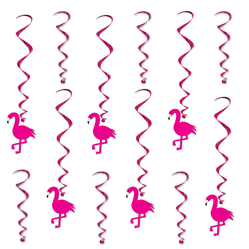 Beistle - Flamingo Whirls - 6 Pack Image