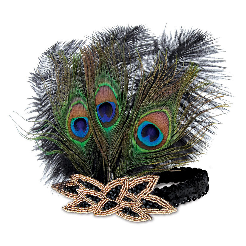 Beistle - Flapper Peacock Headband - 12 Pack Image