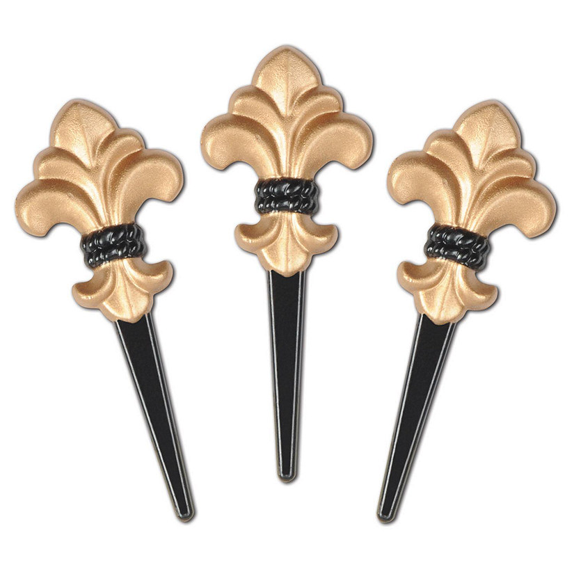 Beistle   Fleur De Lis Picks   12 Pack