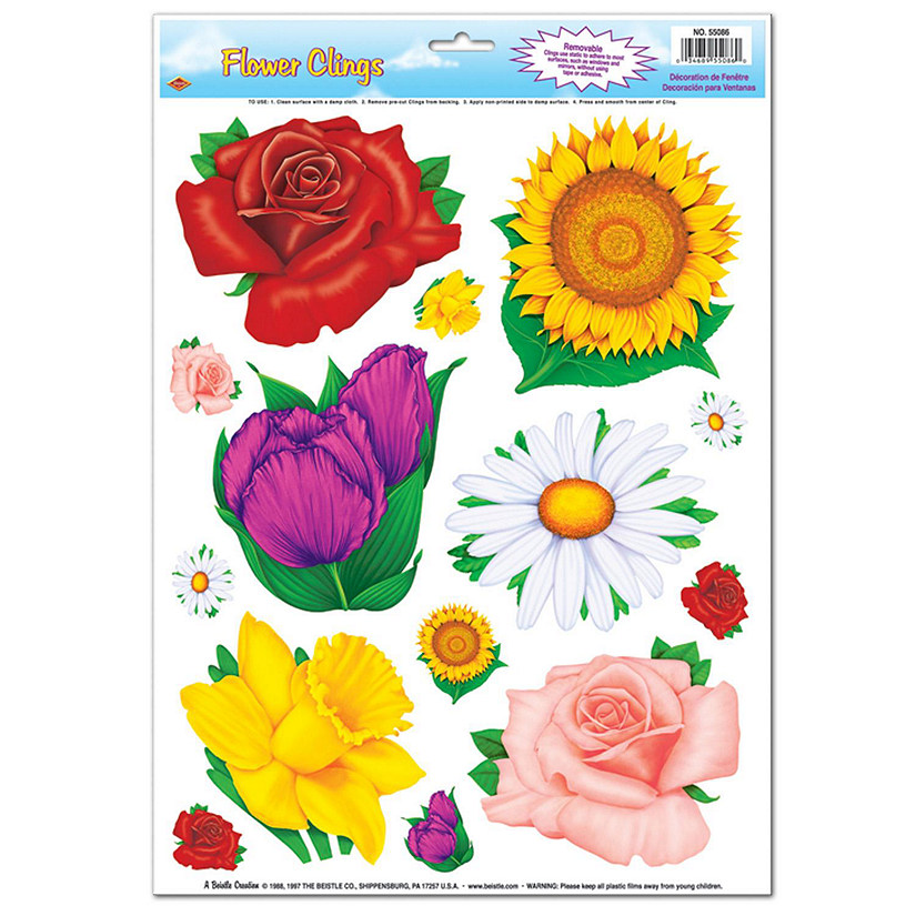 Beistle - Flower Clings - 12 Pack Image