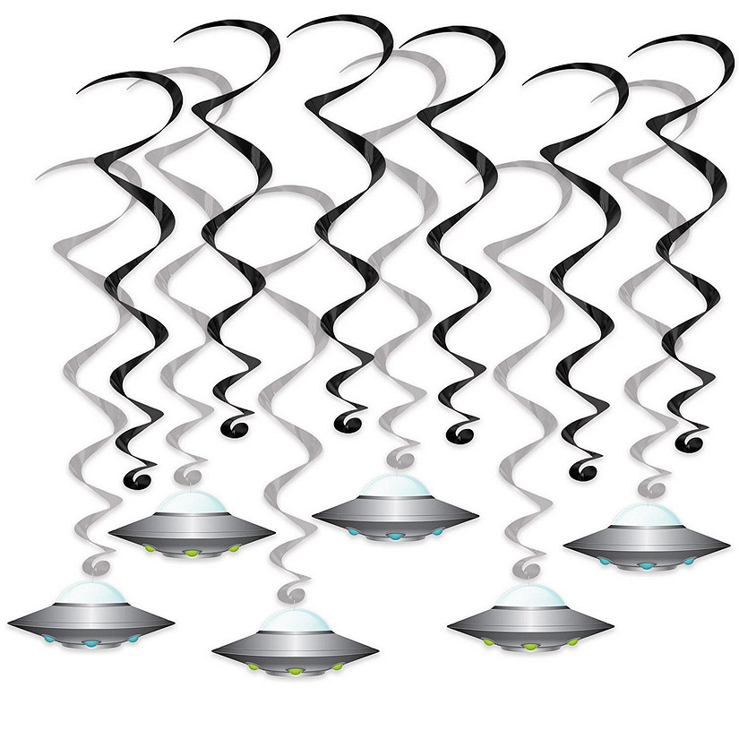Beistle - Flying Saucer Whirls - 6 Pack Image