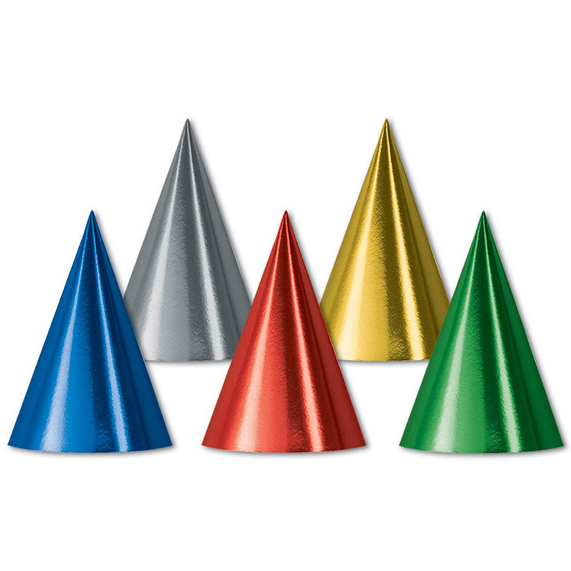 Beistle - Foil Cone Hats - 144 Pack Image