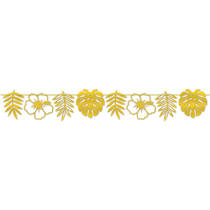 Beistle - Foil Die-Cut Floral Streamer - 12 Pack Image