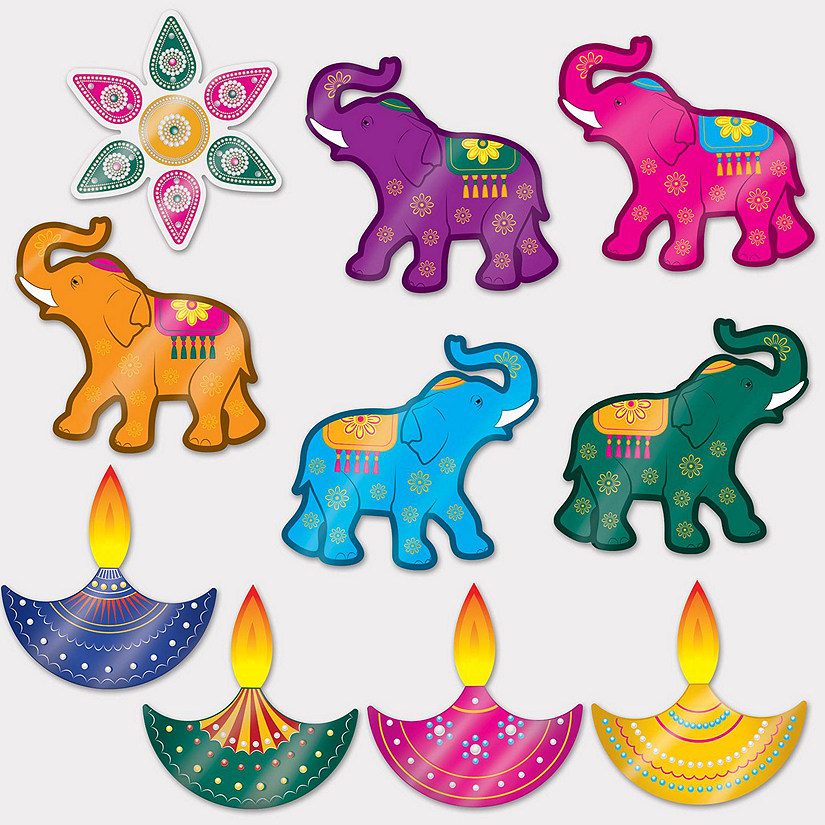 Beistle - Foil Diwali Cutouts - 12 Pack Image