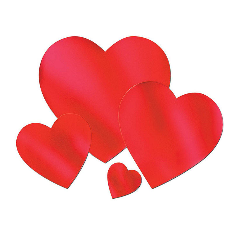 Beistle - Foil Heart Cutout - 36 Pack Image