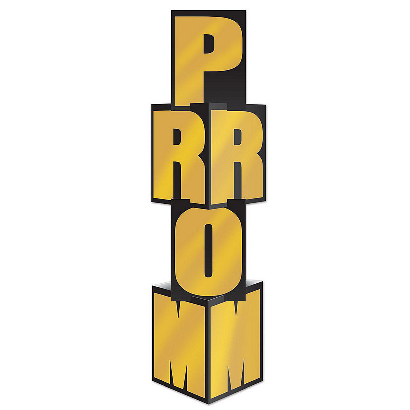 Beistle - Foil Prom Column - Golden - 6 Pack Image