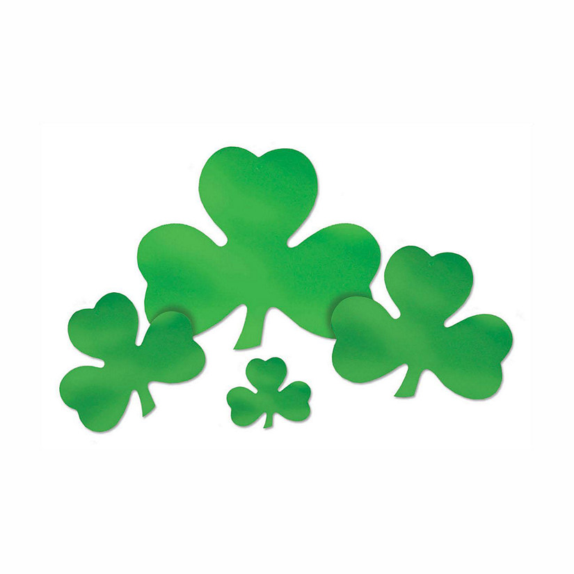 Beistle - Foil Shamrock Cutout - 24 Pack Image
