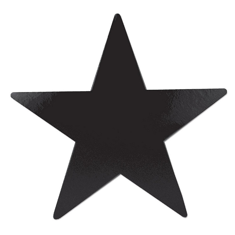 Beistle - Foil Star Cutout - Black - 36 Pack Image
