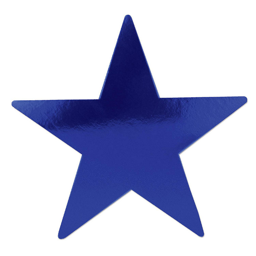 Beistle - Foil Star Cutout - Blue - 72 Pack Image