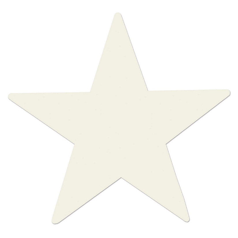 Beistle - Foil Star Cutout - White - 72 Pack Image