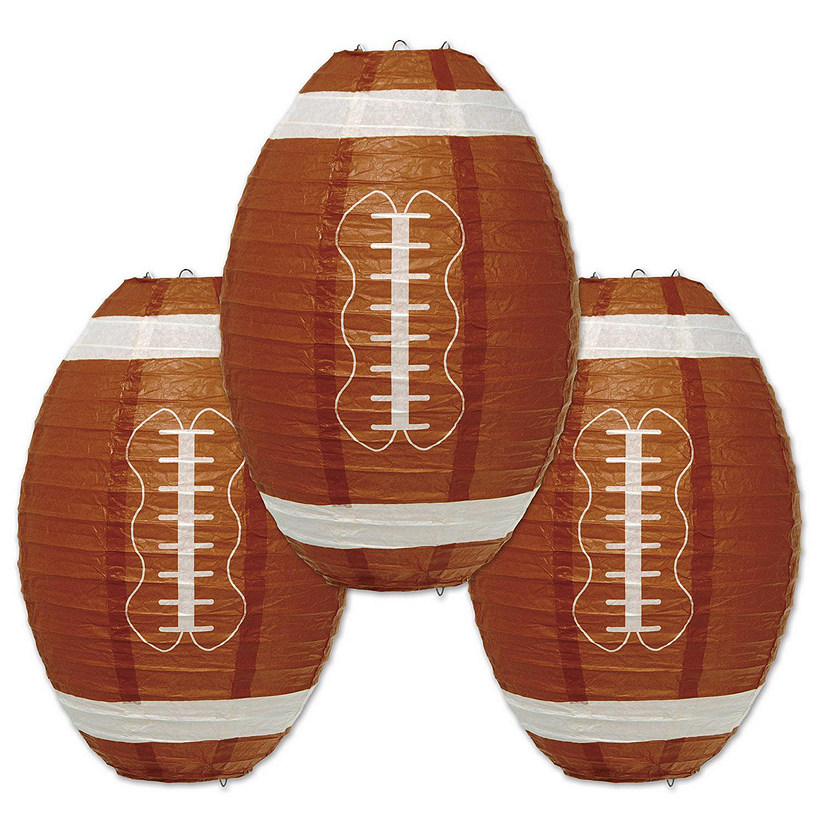 Beistle - Football Paper Lanterns - 6 Pack Image